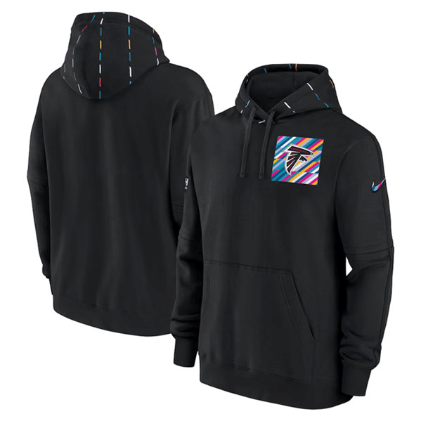 Men's Atlanta Falcons Black 2023 Crucial Catch Club Pullover Hoodie